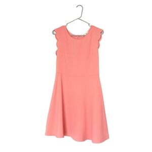 Coral Scalloped Boutique Dress